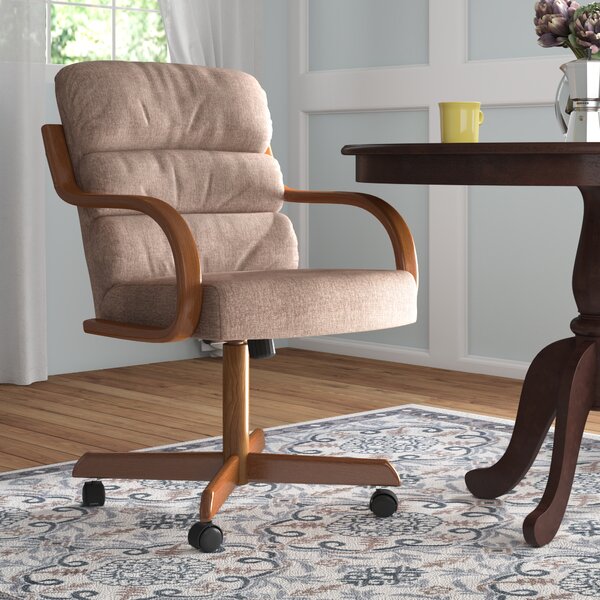 Hamilton Swivel Tilt Caster Dining Arm Chair